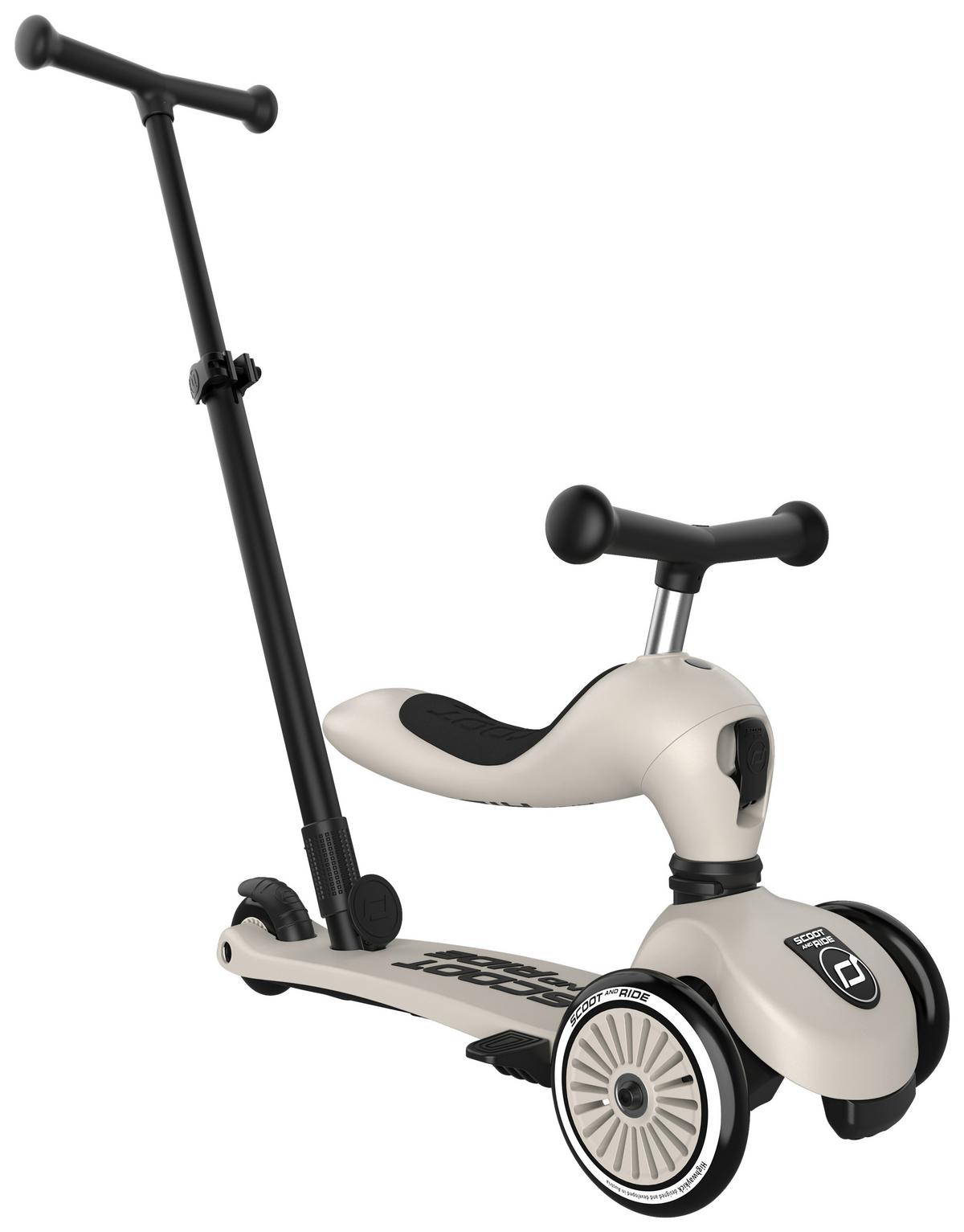 HULAJNOGA DLA DZIECI HIGHWAYKICK 1 PUSH&GO - jasnoszary, Trend, tworzywo sztuczne (3,1kg) - Scoot and Ride