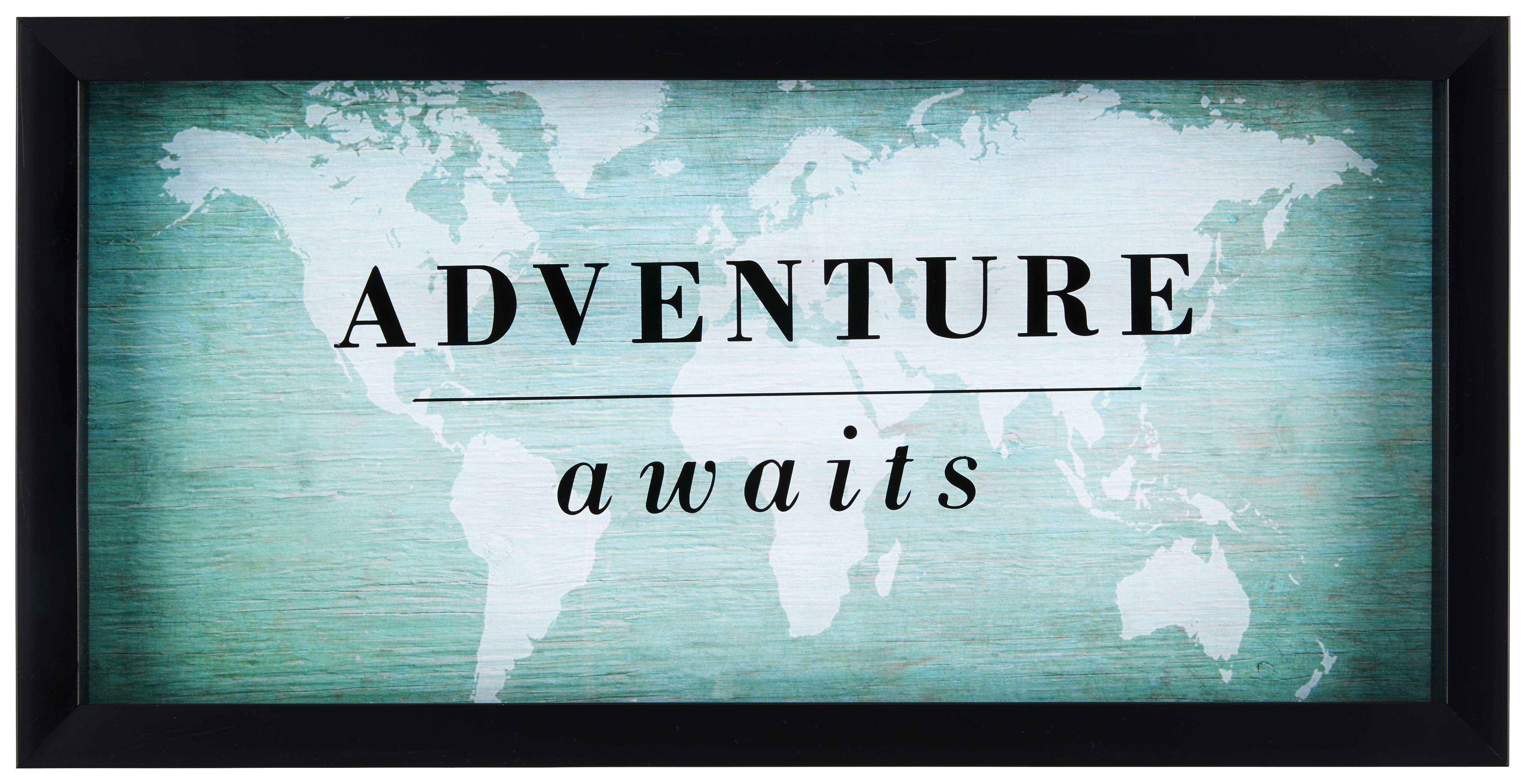 Bild Adventure Grün/Schwarz - Schwarz/Grün, Holzwerkstoff (45,80/22,90/3,40cm) - Mömax modern living