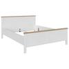 SÄNG KORSIKA -EXKLUSIV- - ekfärgad/pinjefärg, Romantik / Lanthus, trämaterial (160/200cm) - Mömax