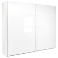 Omara Z Drsnimi Vrati Viva, Bela - bela/barve aluminija, Moderno, kovina/leseni material (250/210/62cm) - P & B