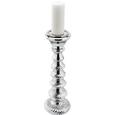 Kerzenhalter Baila - Silberfarben, KONVENTIONELL, Glas/Metall (17/53,5cm) - MÖMAX modern living