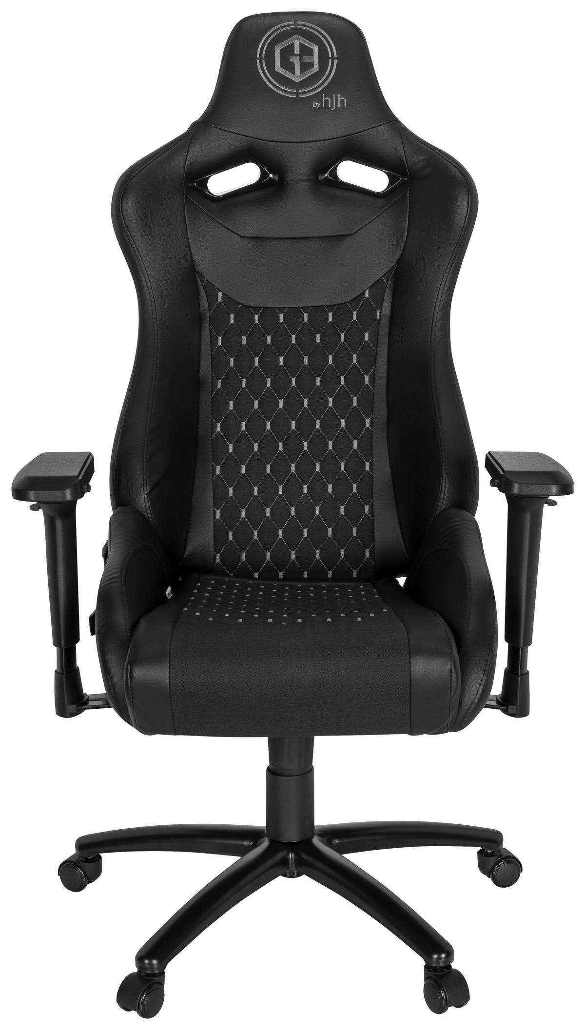 Gaming Stol Gamebreaker Sx 04, Črna - črna/bela, Moderno, kovina/umetna masa (74/137/66cm) - MID.YOU