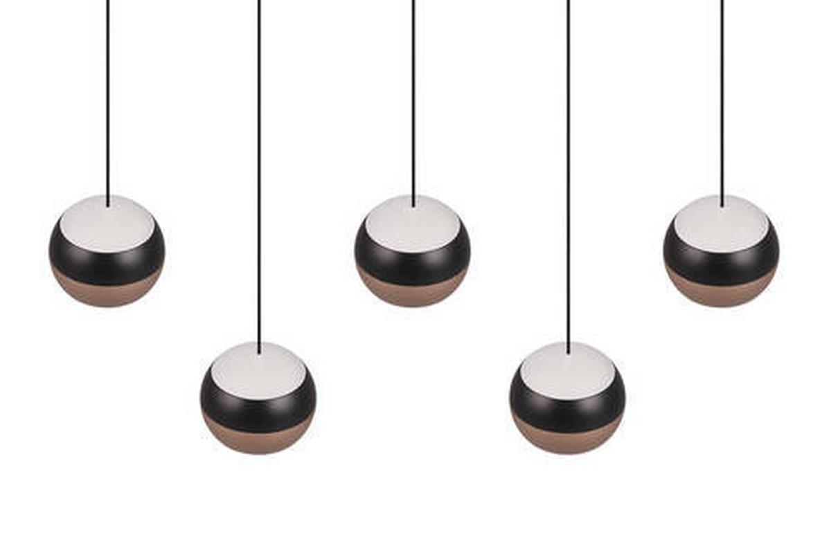 LAMPA WISZĄCA LED 344410532 ORBIT - czarny, Design, metal (100/10,5/200cm)