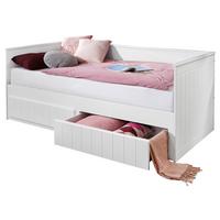 Mladinska Raztegljiva Postelja Timmi, Bela, 90-180x200 - bela, Moderno, leseni material (90/200cm) - MID.YOU