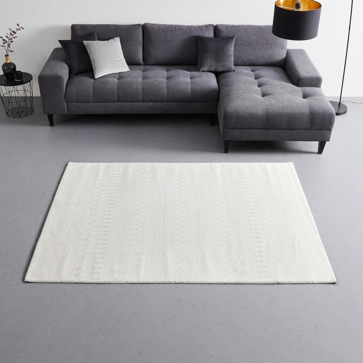 Webteppich Sign Creme ca. 200x290cm - Creme, MODERN, Textil (200/290cm) - Mömax