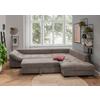 HÖRNSOFFA ALVITO - brun/korall, Design, trä/textil (298/202cm) - P & B