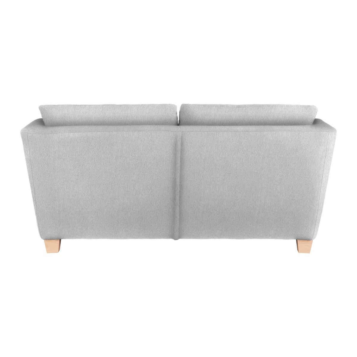 2-Sitzer-Sofa Devado Silberfarben - Silberfarben/Naturfarben, Holz/Textil (190/70-85/95cm) - Mömax