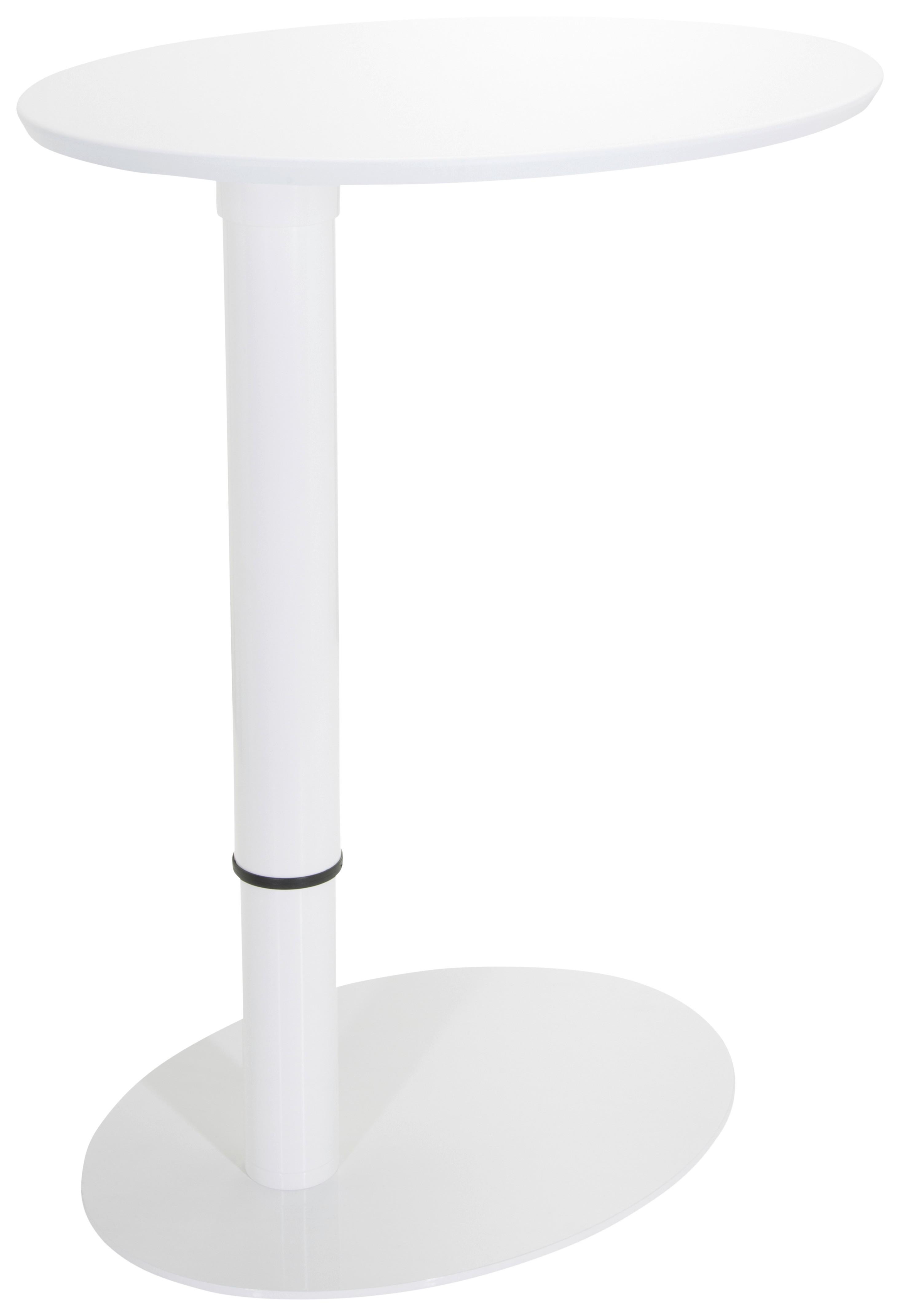 Dvižna Miza Stand Iii, Bela - bela, Basics, kovina/leseni material (90/50/64cm) - MID.YOU