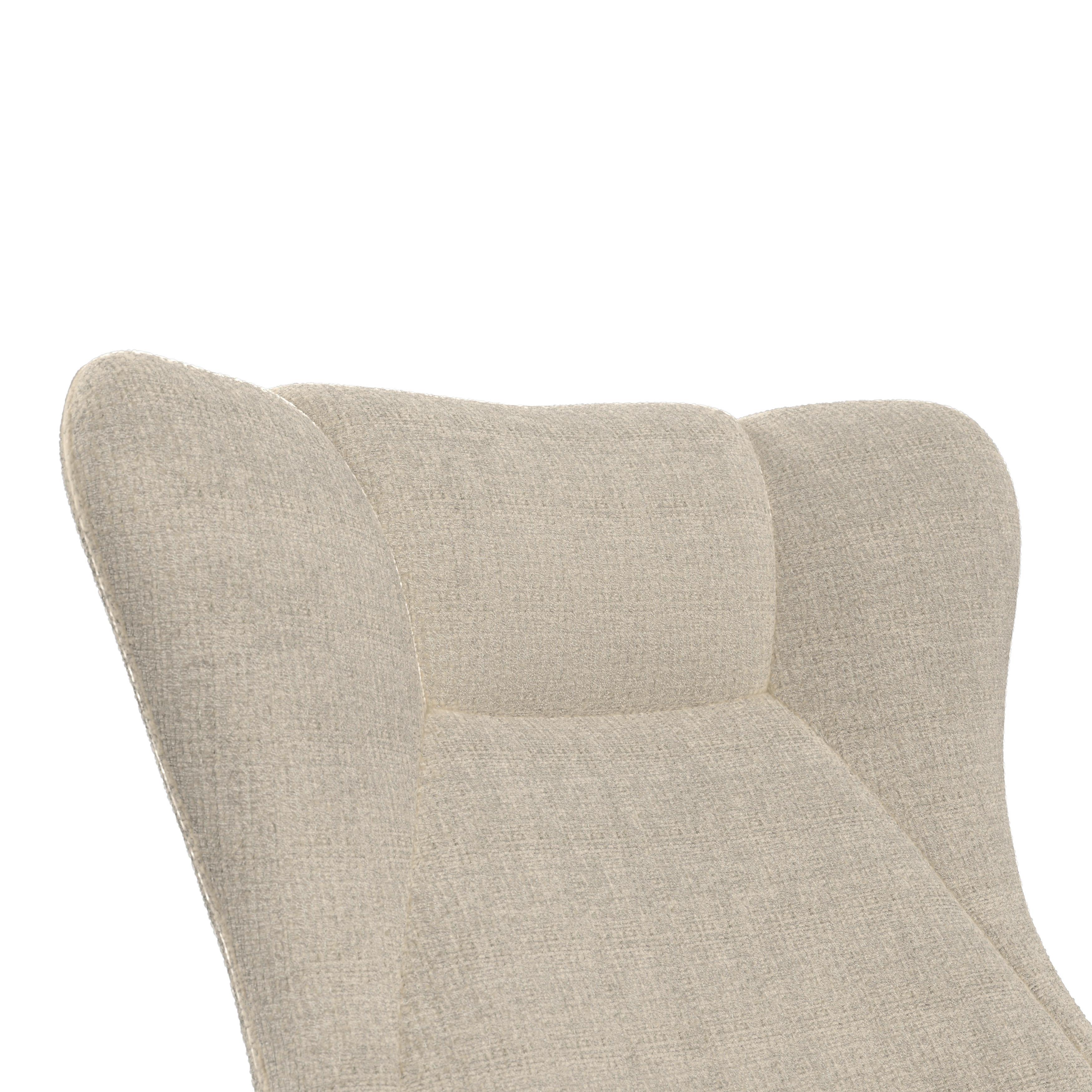 RELAXFÅTÖLJ EMILIO - beige/naturfärgad, Modern, metall/trä (68/92/87cm) - Bessagi Home