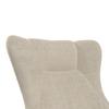 RELAXFÅTÖLJ EMILIO - beige/naturfärgad, Modern, metall/trä (68/92/87cm) - Bessagi Home