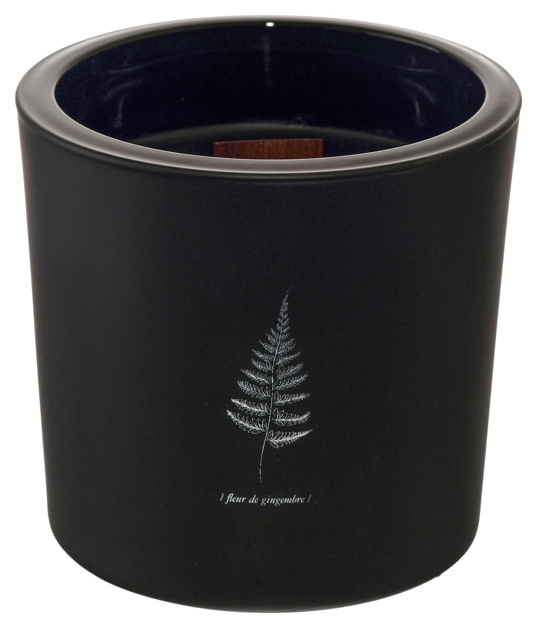 Kerze im Glas Candle in Schwarz - Schwarz, Glas (12/12cm) - Mömax