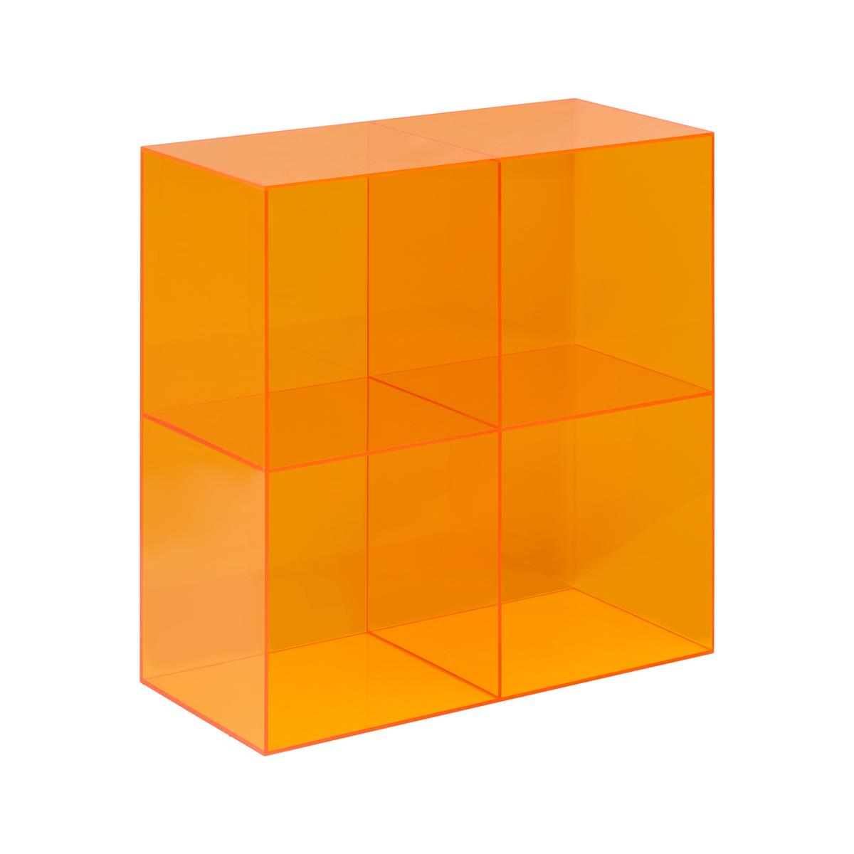 Regal Retro Orange - Orange, LIFESTYLE, Kunststoff (60/28/60cm) - Mömax