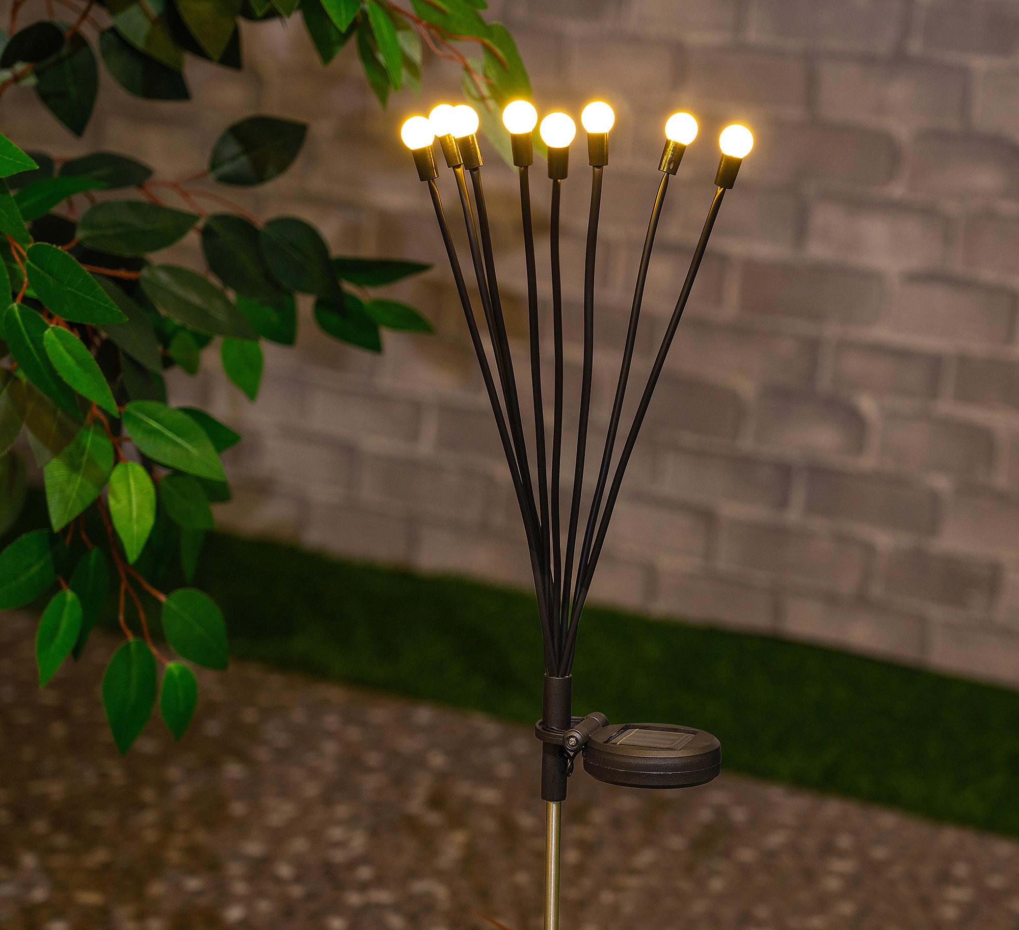 LAMPA SOLARNA FLY - czarny/biały, Trend, tworzywo sztuczne/metal (65cm) - Ambia Garden