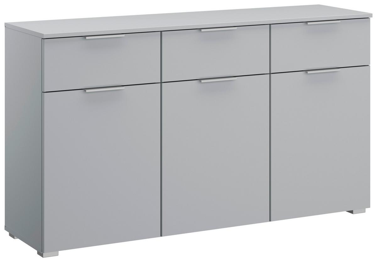 Komoda Alabama - svijetlo siva/boje aluminija, Moderno, drvni materijal (140/81/42cm) - Modern Living