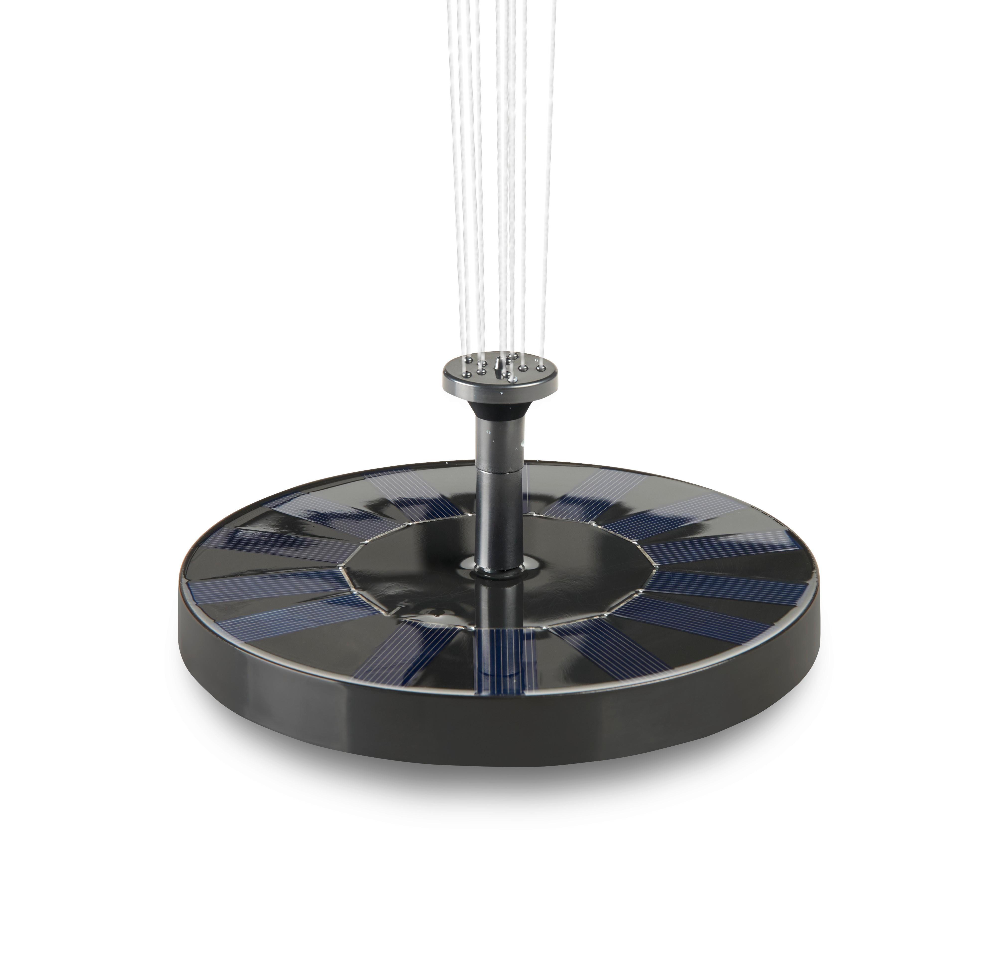 Lampă solară Elian - negru, Modern, plastic (16/3cm) - Modern Living