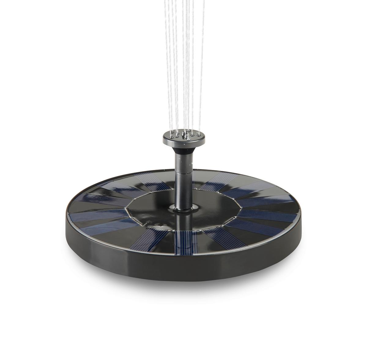 Lampă solară Elian - negru, Modern, plastic (16/3cm) - Modern Living