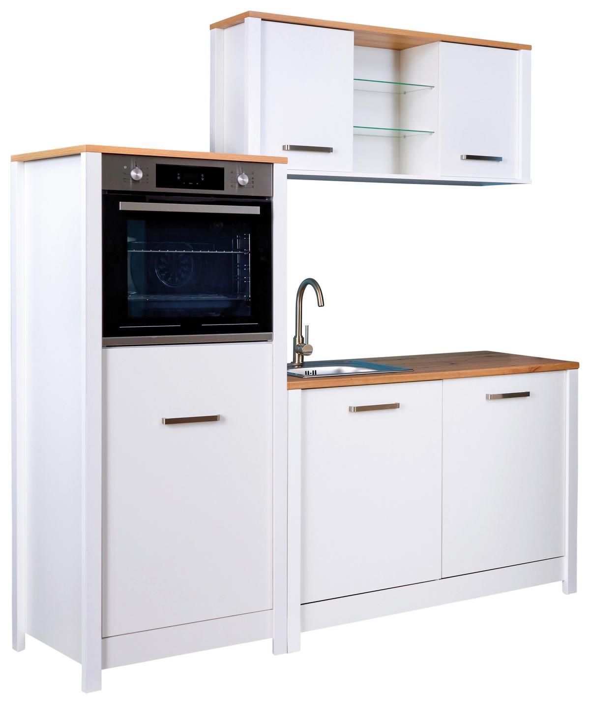 Felsőszekrény Sicilia - Artisan tölgy/ezüstszínű, Romantik / Landhaus, faalapú anyag/fém (130,3/57,5/33cm) - Mömax