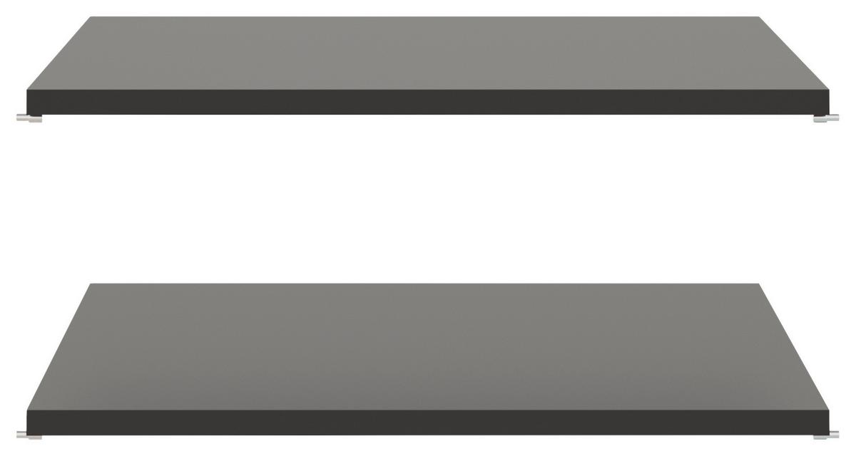 Set Polica 2/1 Dodatna Oprema - Moderno, drvni materijal (49,3/1,6/47,7cm)