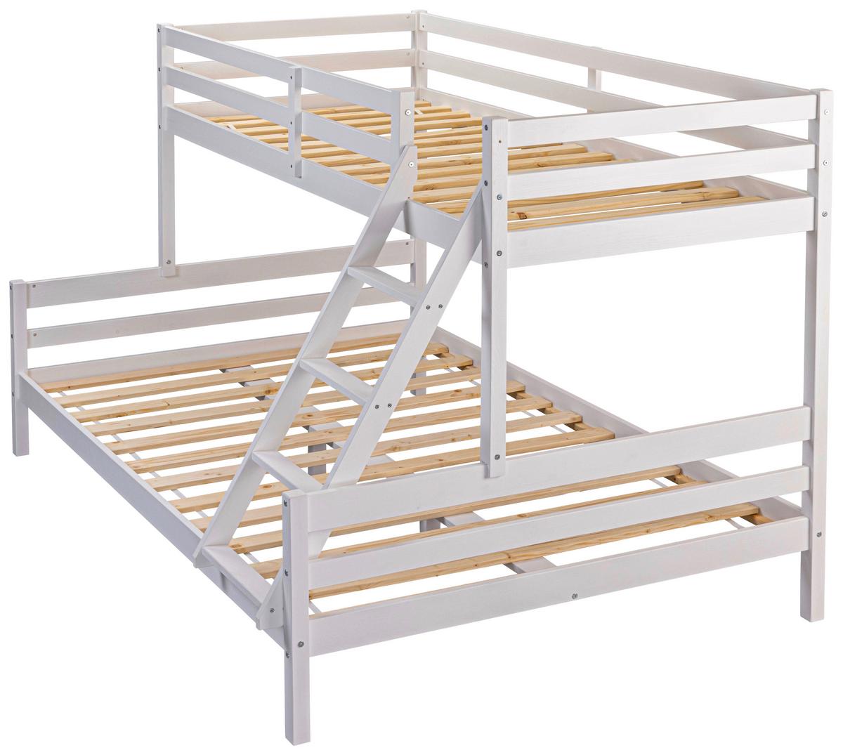 Etagenbett Sleepy Cloud ca. 90-140x200 cm Weiß - Weiß, MODERN, Holz (90-140/200cm) - MID.YOU