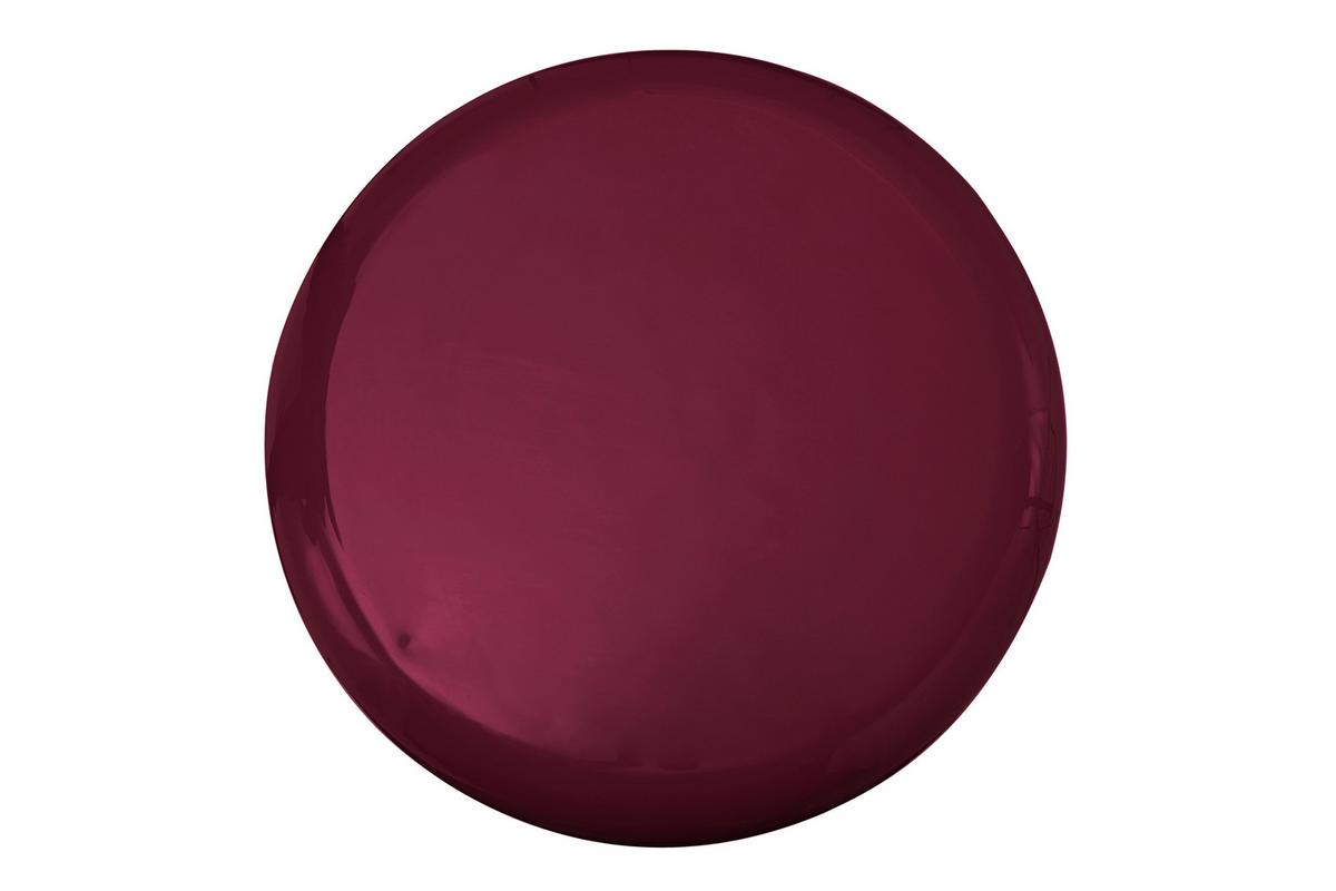 BEISTELLTISCH ART DECO 275 BEERE - Beere/Goldfarben, Design, Metall (51,5/43cm) - Kayoom