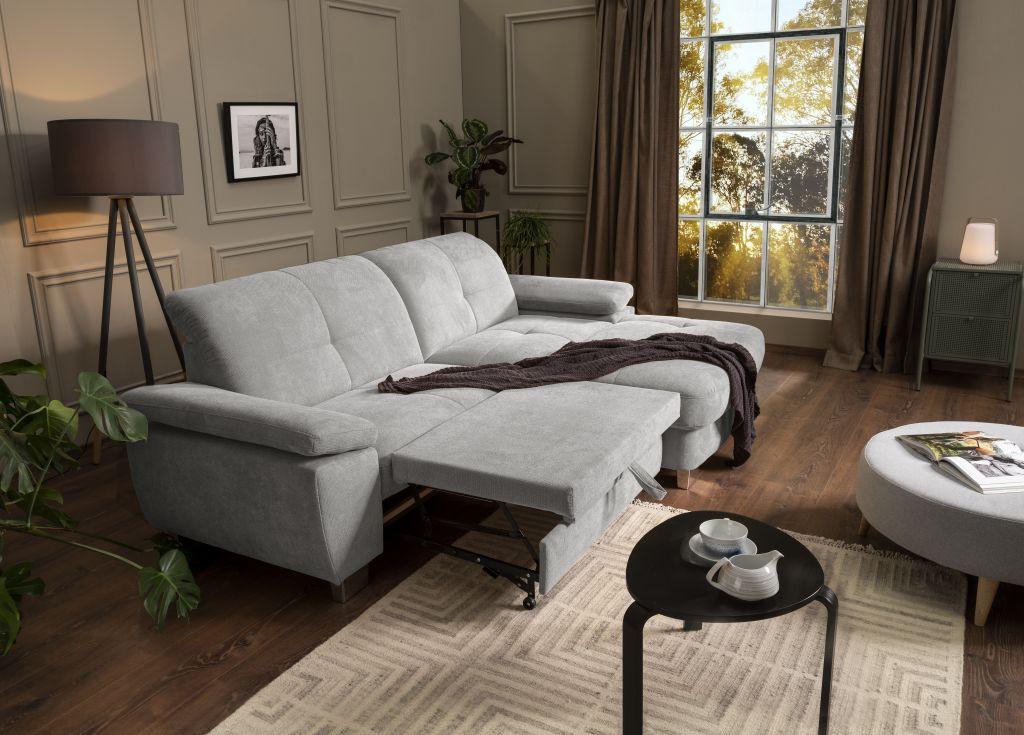 Canapea modulară Rovenna - gri, Modern, textil (268/184cm) - Premium Living