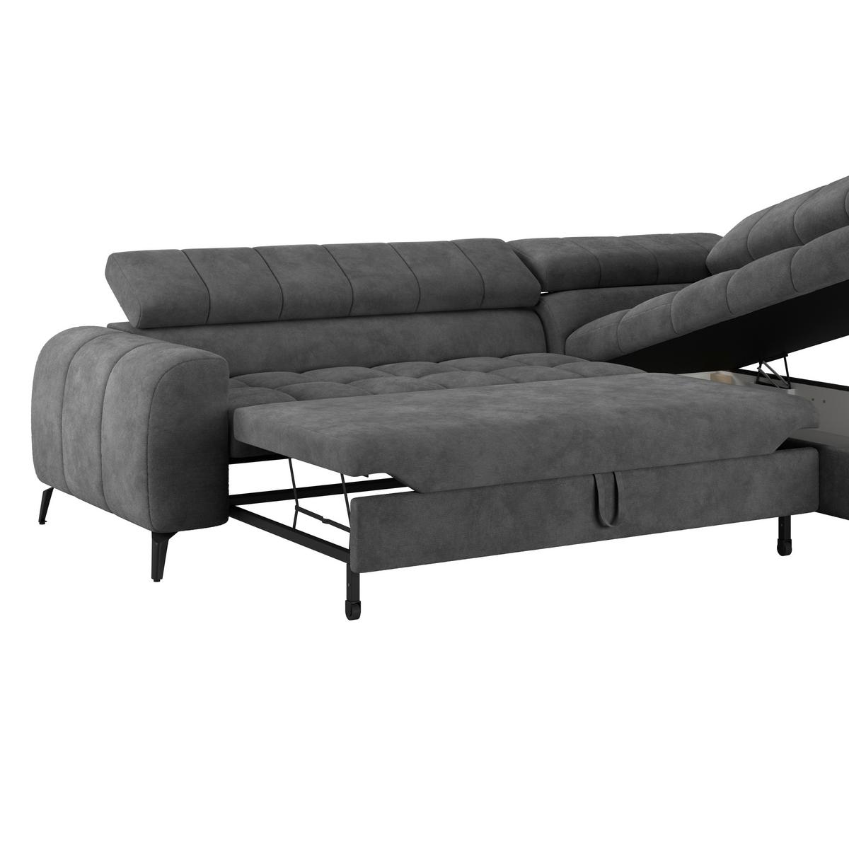 Coltar VOLF - gri închis/negru, Trend, plastic/textil (261/203cm) - Modern Living
