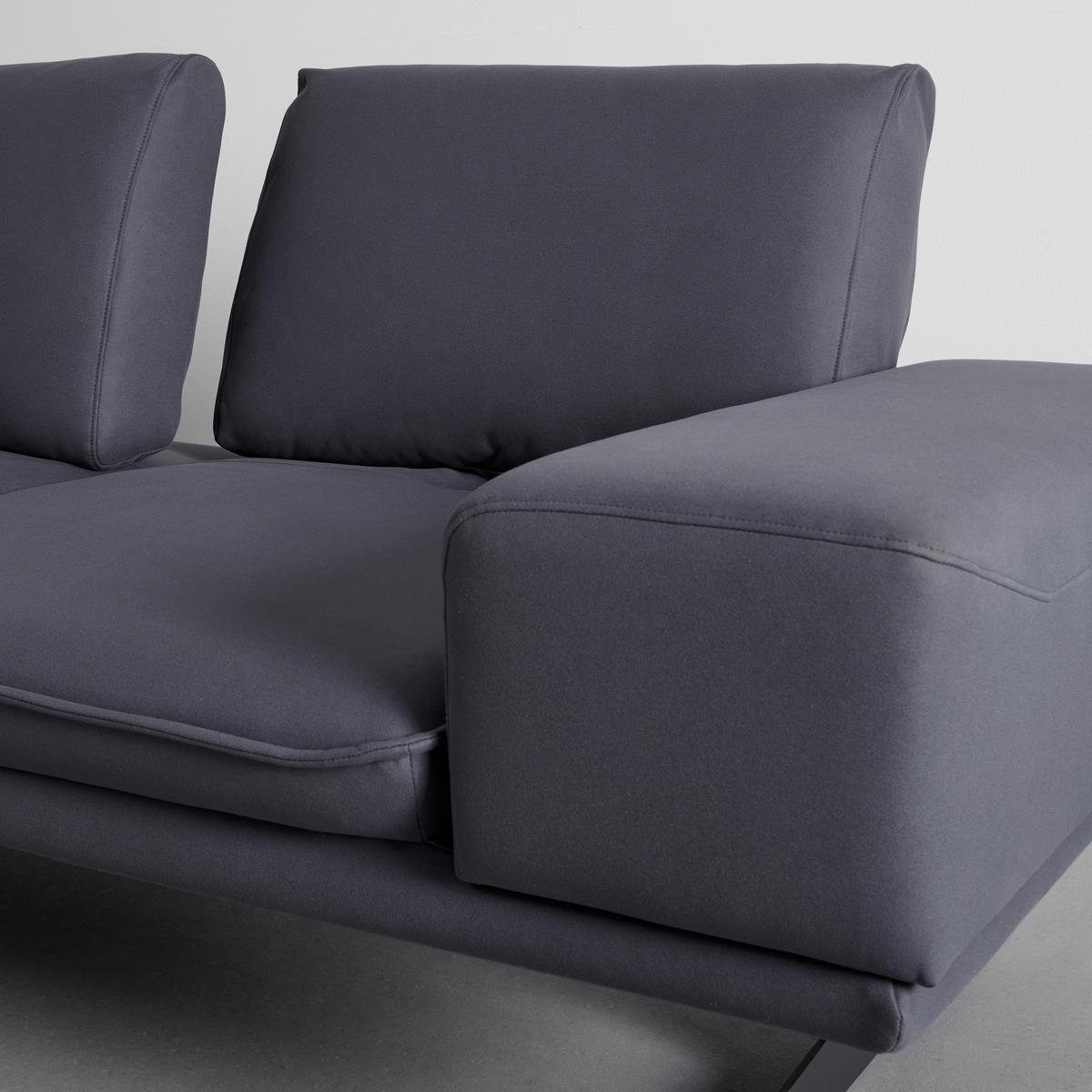 Kutna Garnitura Larissa - siva/crna, Moderno, tekstil/metal (290/82/160cm) - Bessagi Home