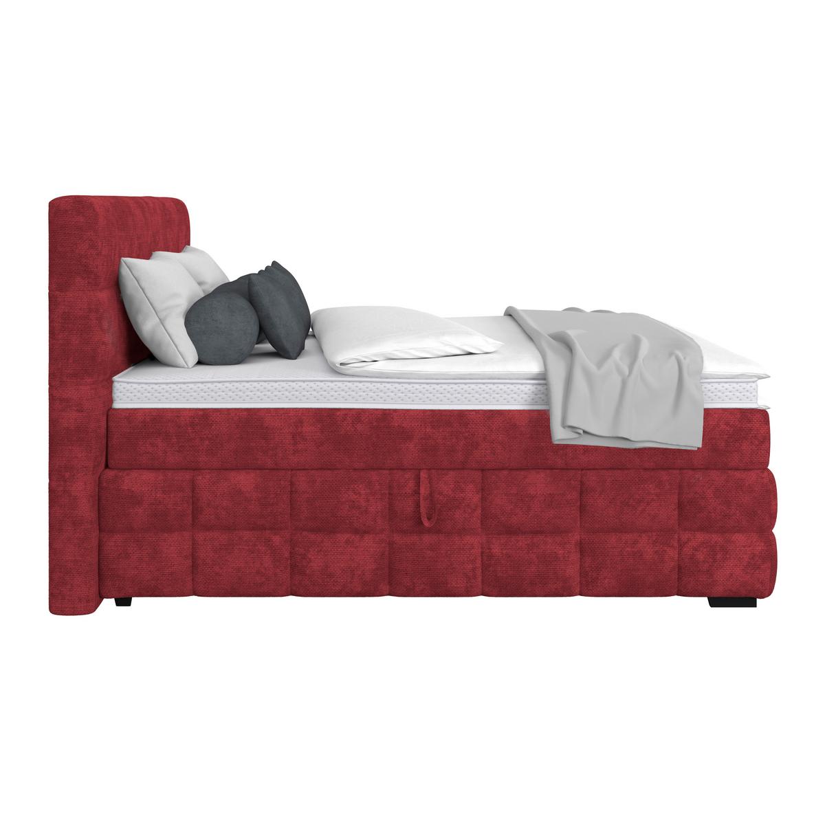 PAT BOX VEGA - verde/roșu burgund, Trend, lemn/textil (160/200cm) - Modern Living