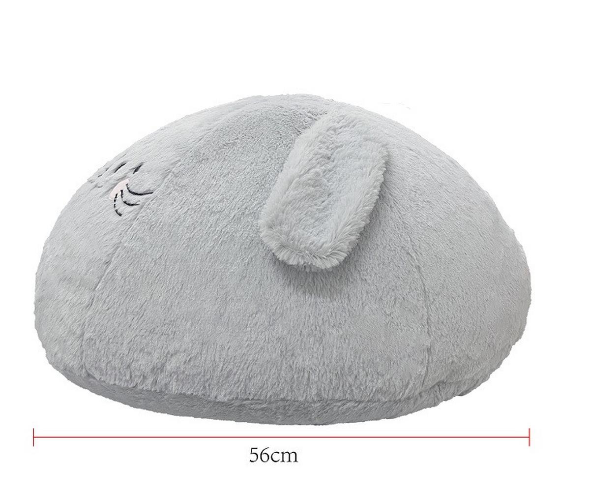 Puff Snuggle - szürke, Modern, textil (56/26/56cm) - Premium Living