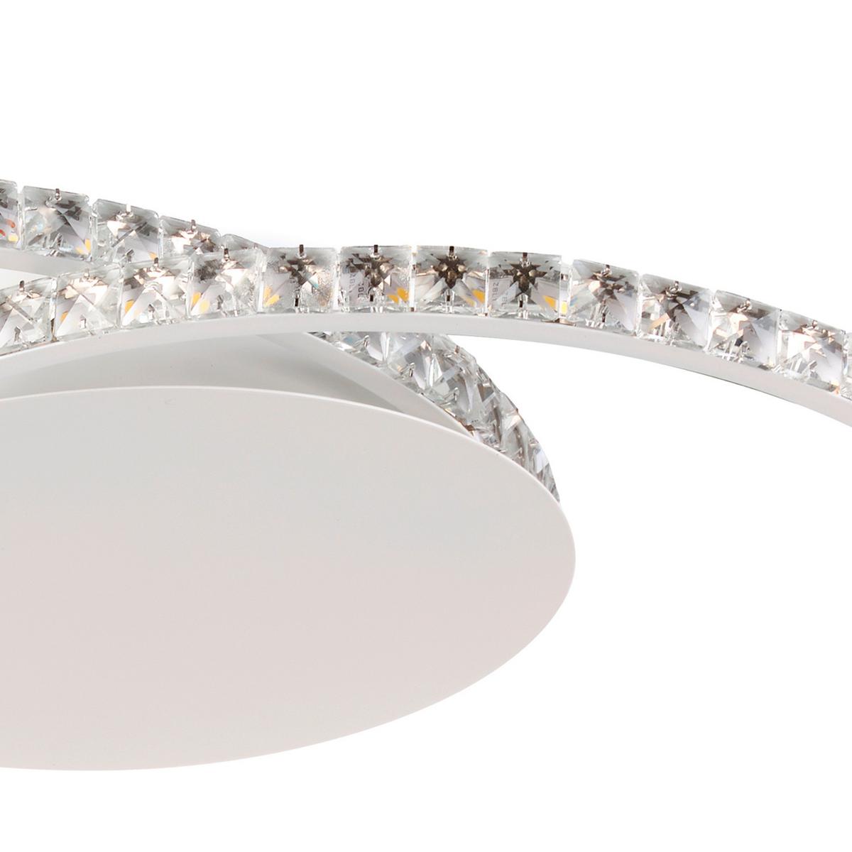LED-Deckenleuchte Eden Weiß max. 26 Watt - Weiß, Design, Metall (50/10/43cm)