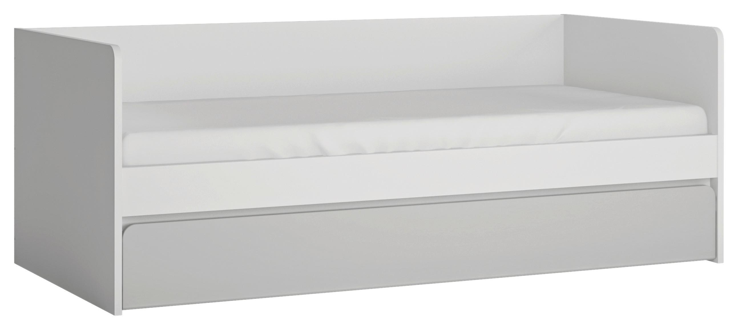 Krevet Flexi - siva visoki sjaj/bijela, Moderno, drvni materijal/plastika (90/200cm) - Premium Living