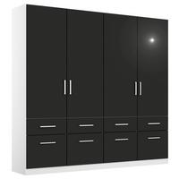 Ormar S Klasičnim Vratima Berlin - bijela/siva, Moderno, drvni materijal/plastika (181/197/54cm) - Modern Living