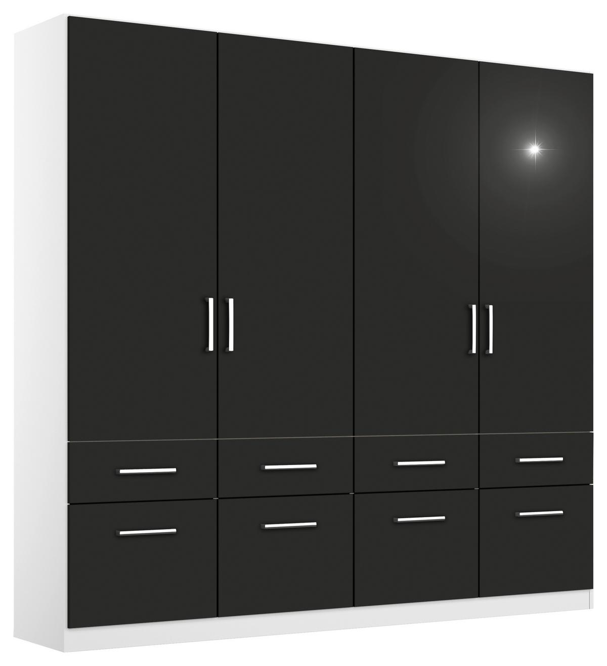 Ormar S Klasičnim Vratima Berlin - bijela/siva, Moderno, drvni materijal/plastika (181/197/54cm) - Modern Living