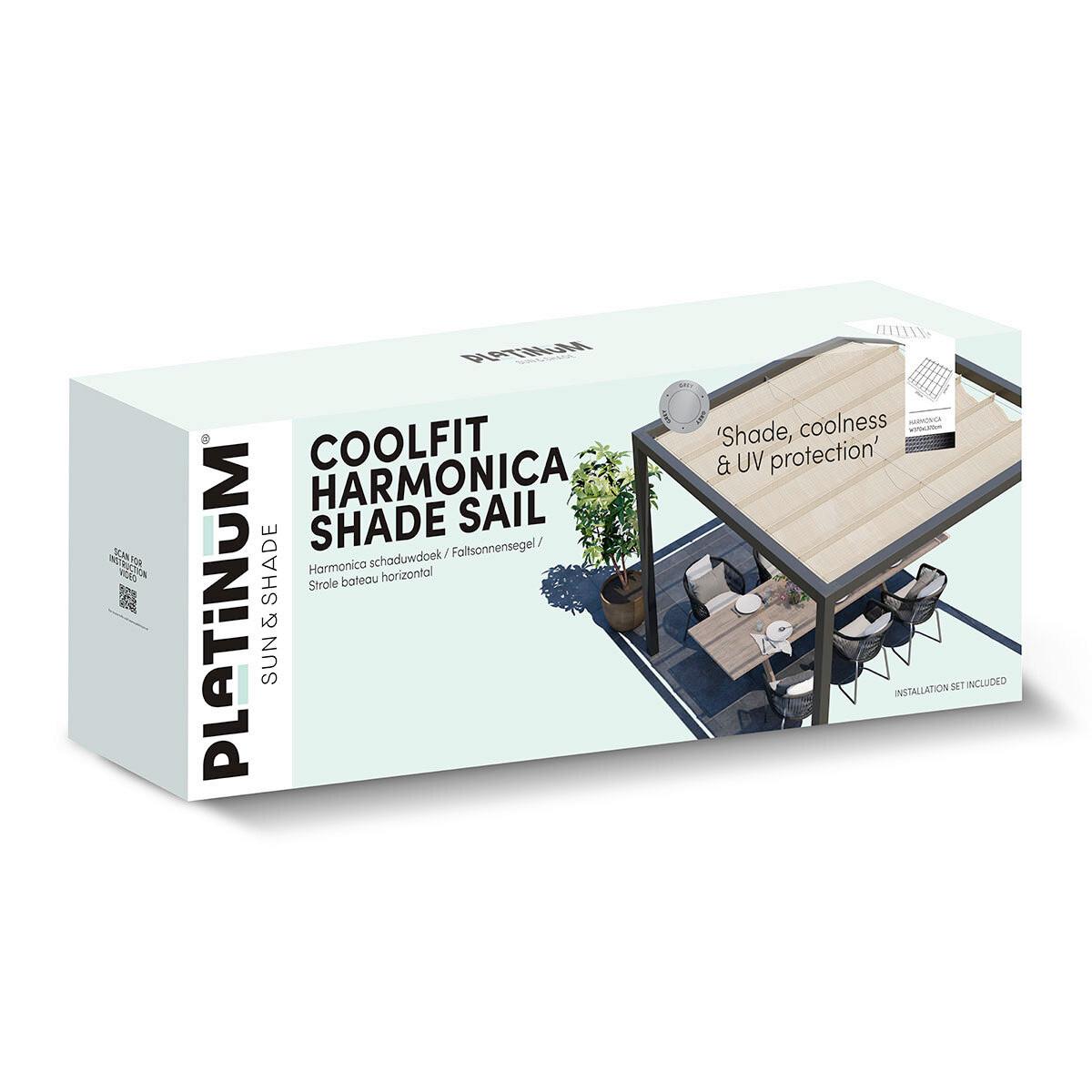 Sonnenschutz Coolfit Sandfarben - Sandfarben, MODERN, Kunststoff (370/1/370cm) - Gardenson