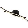 LED-TAKLAMPA LOREN - opal/svart, Modern, metall/plast (47,6/10/5,6cm) - Mömax
