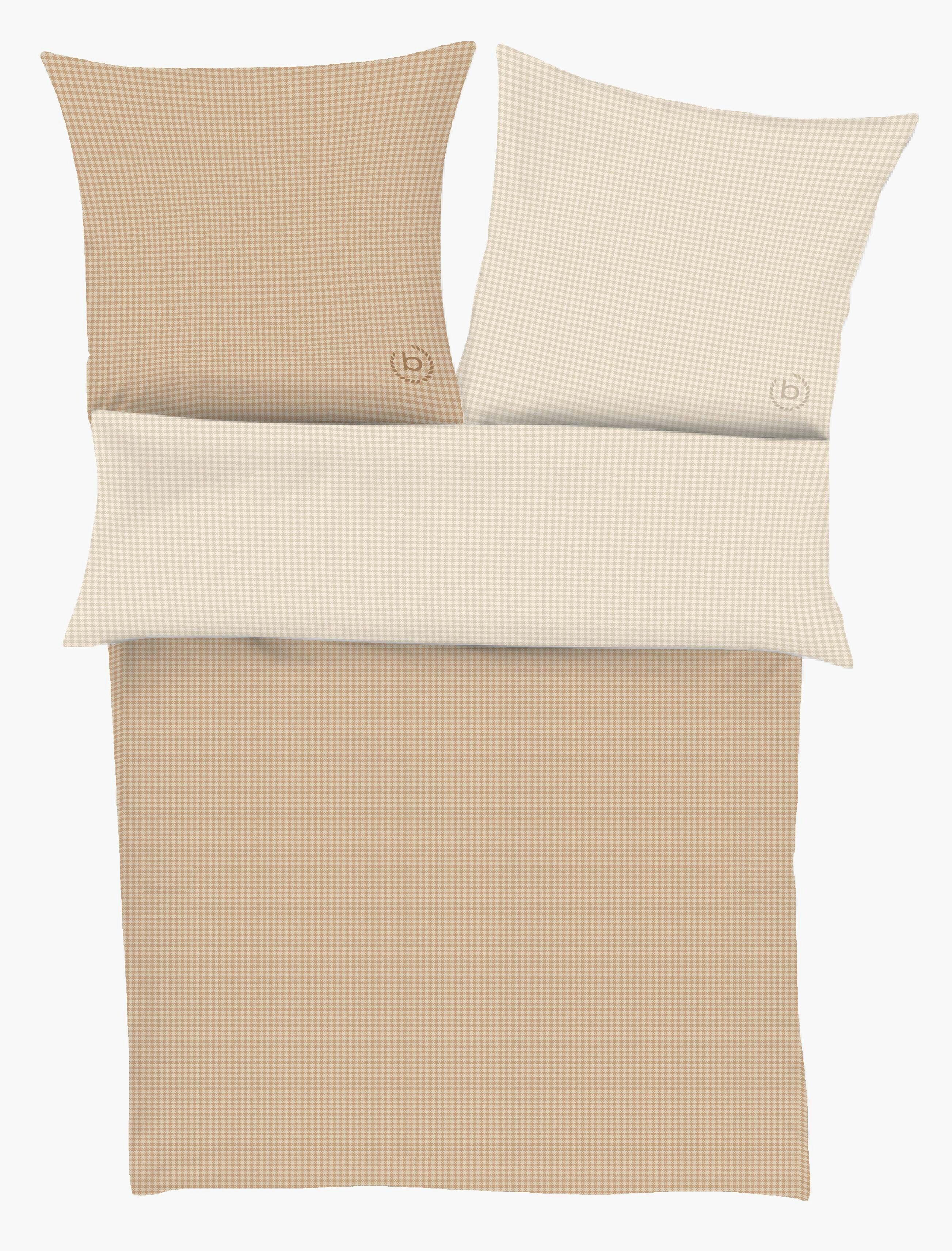 Bettwäsche Bugatti Satin ca. 140x200cm - Beige/Braun, KONVENTIONELL, Textil (140/200cm) - Bugatti