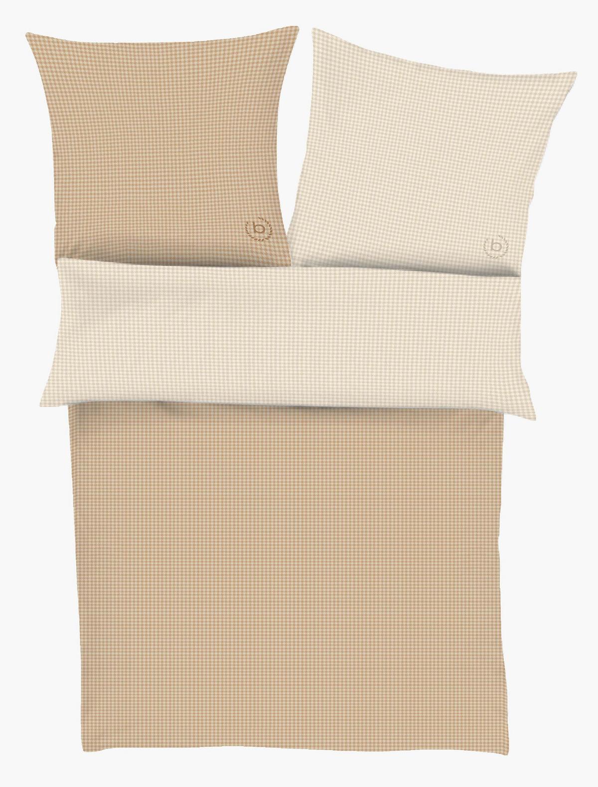 Ágyneműhuzat-garnitúra Bugatti Satin 5004-350 - bézs/barna, Konventionell, textil (140/200cm) - Bugatti