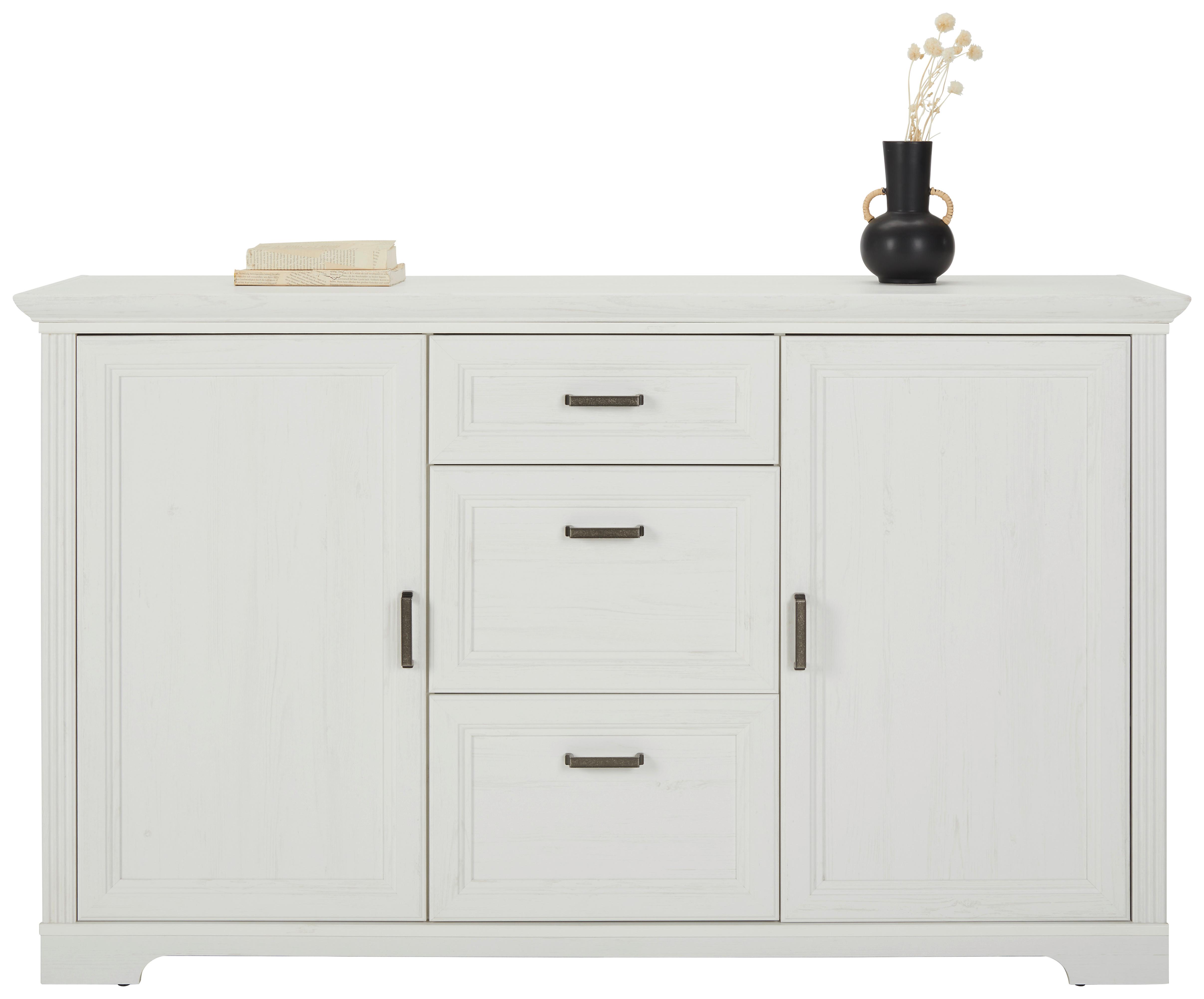 KOMODA SZEROKA MARILOU - kolor piniowy/kolo cynkowy, Romantik / Landhaus (165/102/47cm) - Zandiara