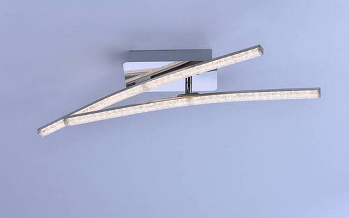 LED-Deckenleuchte Simon max. 10 Watt - Chromfarben, Design, Metall (58/51/10cm) - Just Light