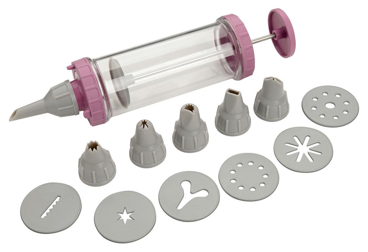 Garnierspritze XMAS2 in Altrosa - Transparent/Altrosa, KONVENTIONELL, Kunststoff (34cm) - Zenker