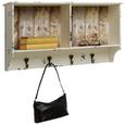 Wandgarderobe Weiß - Weiß, MODERN, Holzwerkstoff (76/40/15cm) Wandgarderobe Weiß - Weiß, MODERN, Holzwerkstoff (76/40/15cm)