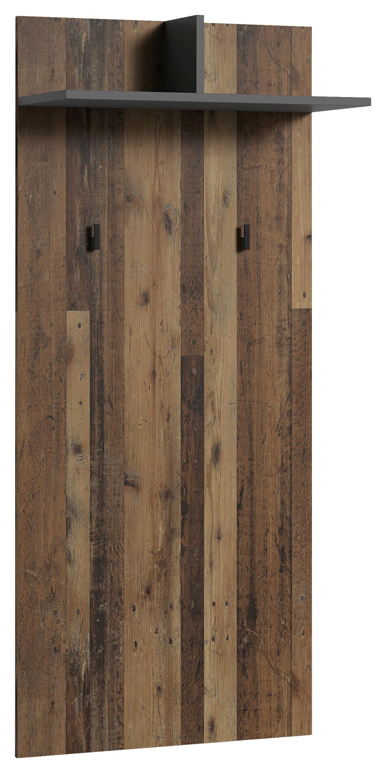 Garderobenschrank Ben Alteiche/Anthrazit - Alteiche/Anthrazit, MODERN, Holzwerkstoff (60/136/27cm) - MID.YOU