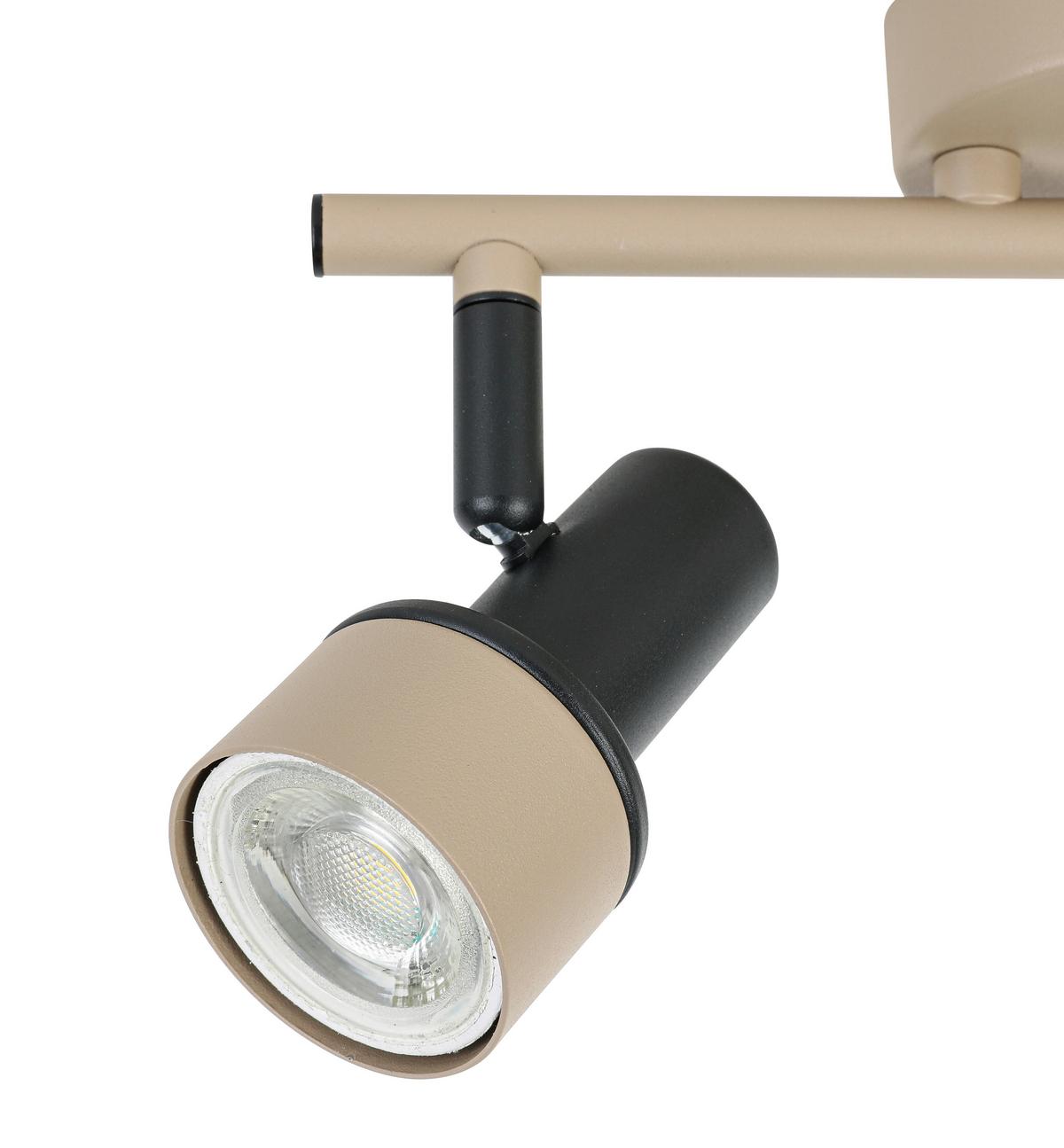 Reflektor Simba - črna/peščene barve, Romantika, kovina/umetna masa (27/8/12cm) - Mömax