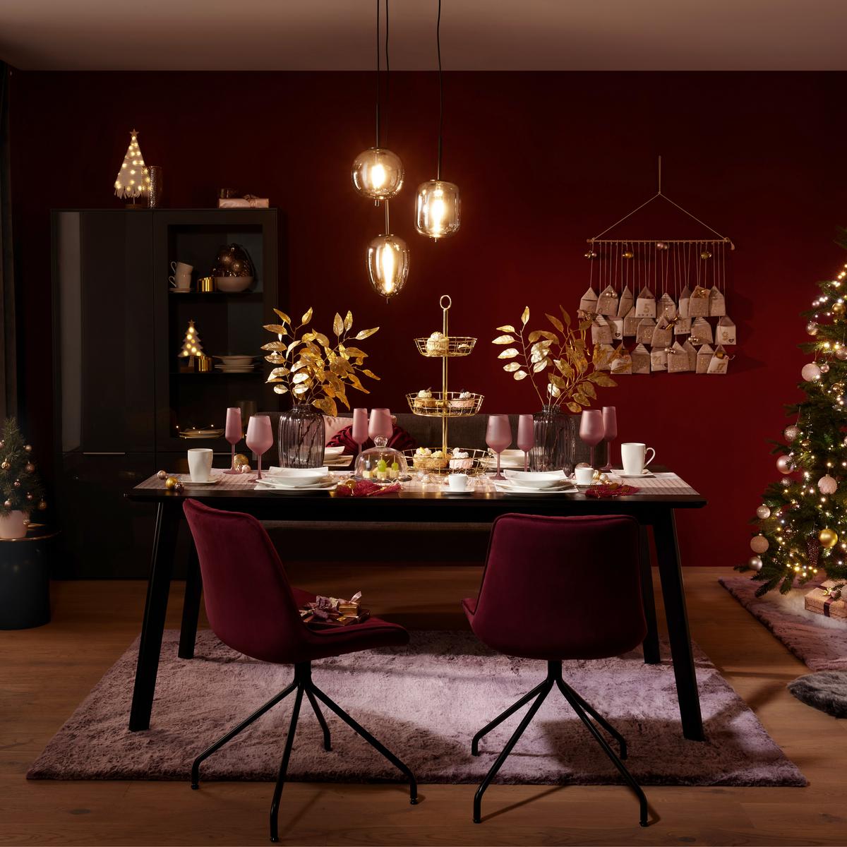 Led-díszlámpa Carol - fehér, Konventionell, textil/fa (20/40cm) - Premium Living