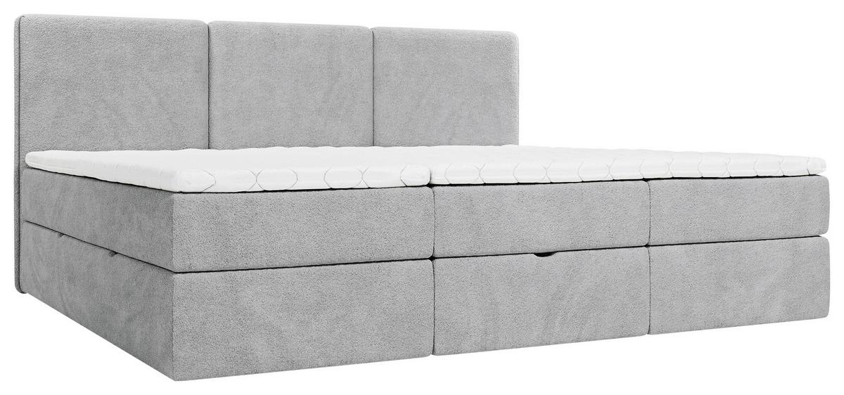 Familienbett Domino Combo II Grau ca. 240x200cm - Schwarz/Grau, MODERN, Holz/Holzwerkstoff (240/200cm) - MID.YOU