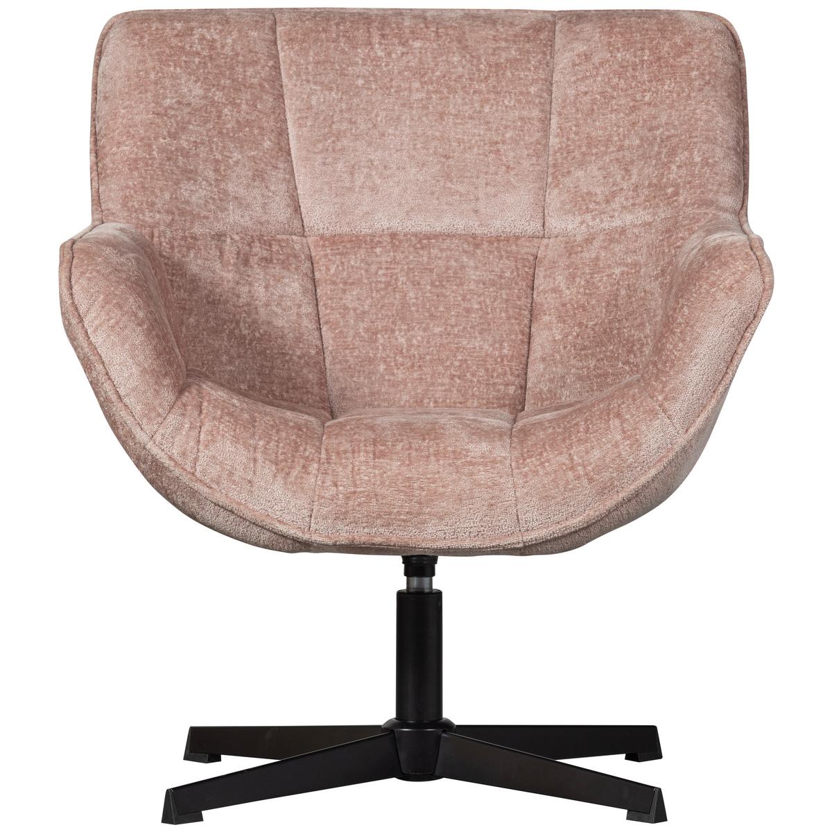 Sessel Wibo Taupe B: 71 cm - Taupe/Schwarz, Design, Textil/Metall (71/94/83cm) - Livetastic