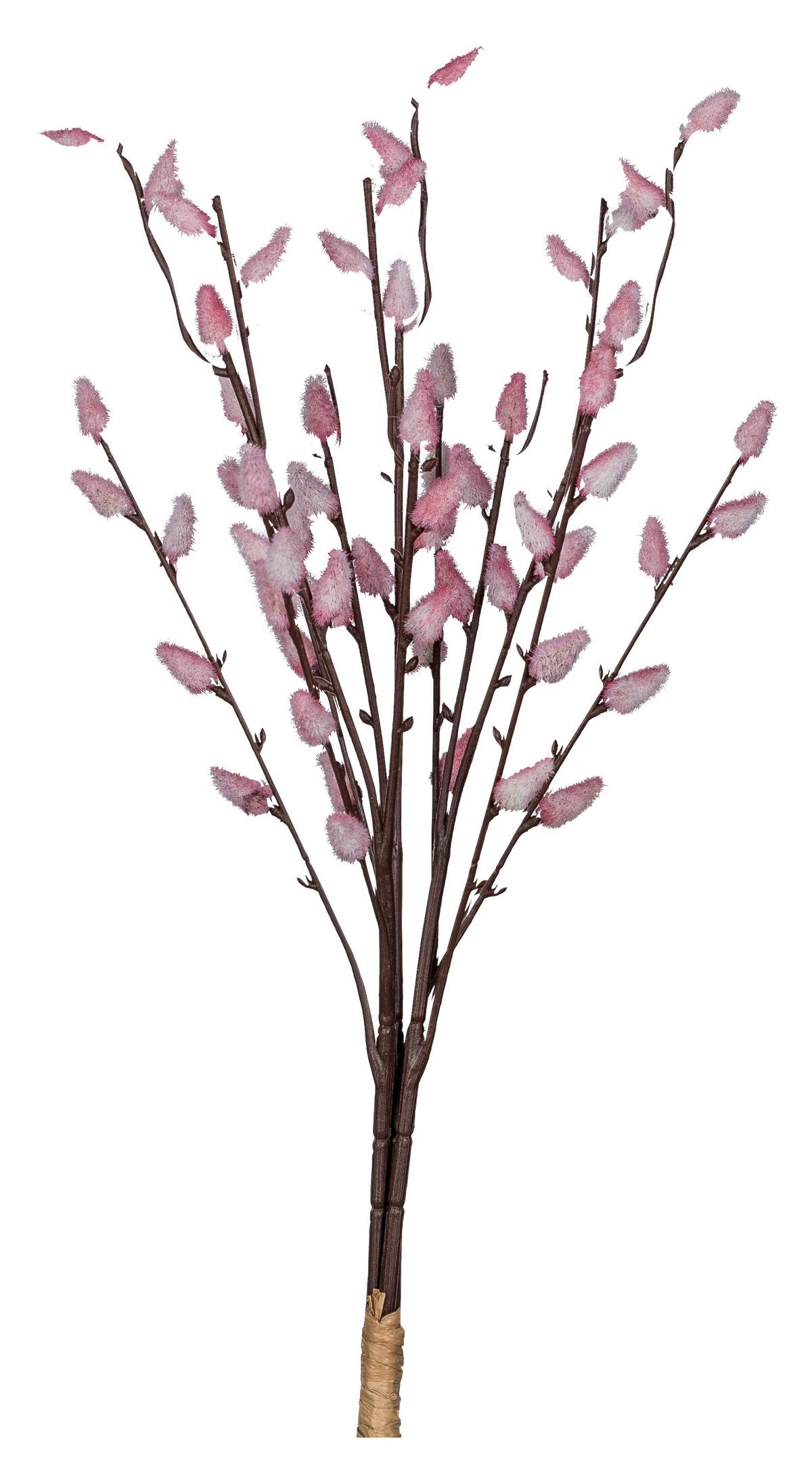 Dekoast Weidekätzchenbund Rosa/Hellrosa ca. 53cm - Hellrosa/Rosa, Basics, Kunststoff/Metall (53cm) - Mömax