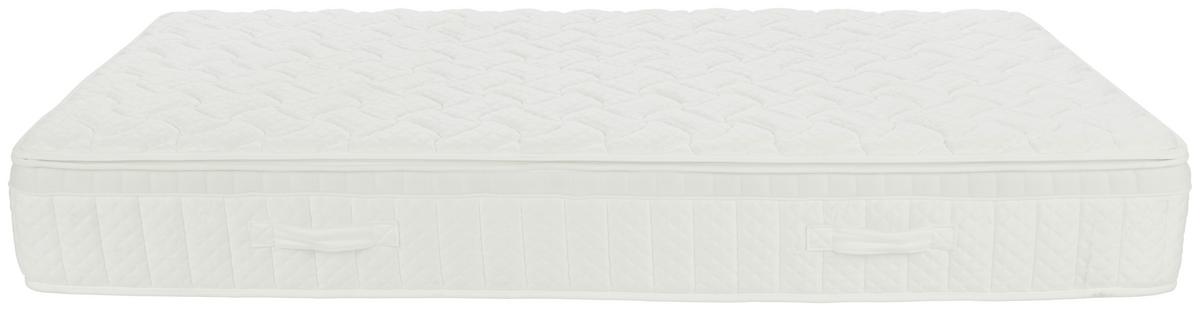 Taschenfederkernmatratze Visco Secret H4 ca. 200x200cm - Weiß, Textil (200/200cm) - Premium Living