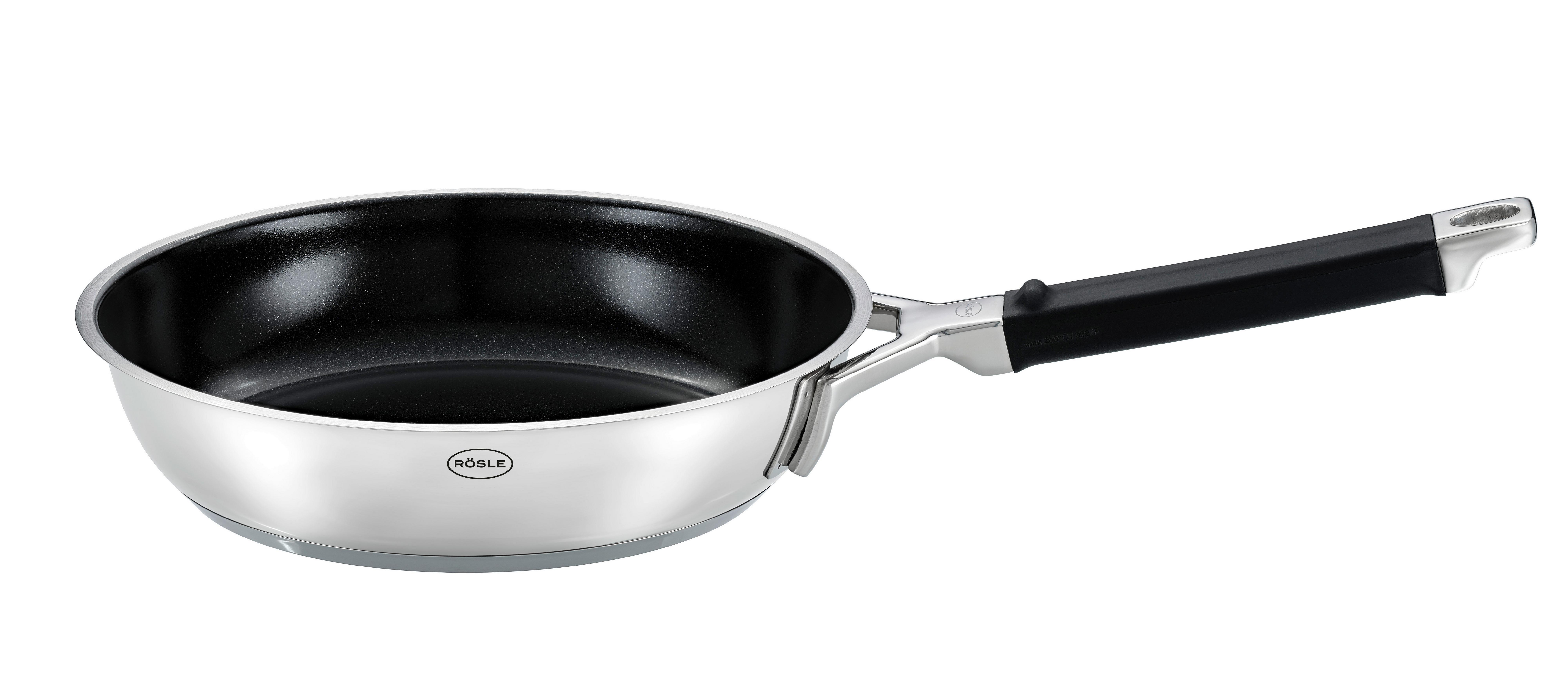 PATELNIA DO SMAŻENIA 91953 RÖSLE - czarny, Basics, metal (28cm) - Rösle