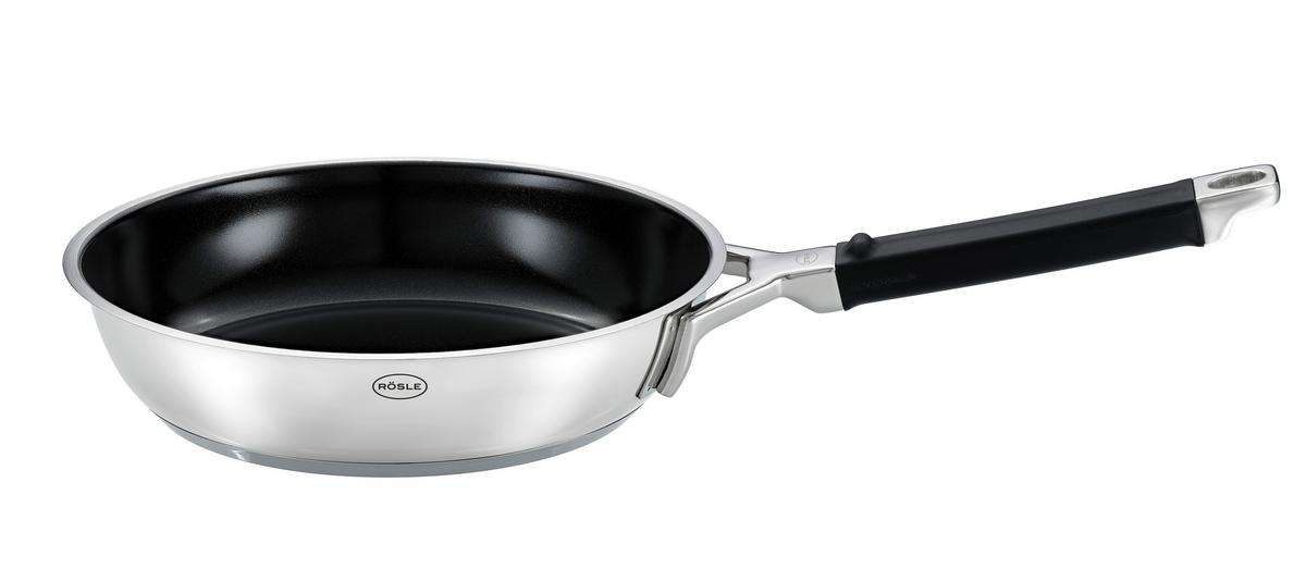PATELNIA DO SMAŻENIA 91953 RÖSLE - czarny, Basics, metal (28cm) - Rösle